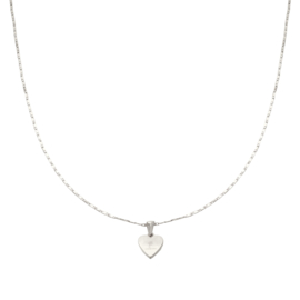 Ketting Be kind - Quotes to live by - zilverkleur