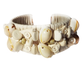 Armband Schelpen Ibiza style Creme