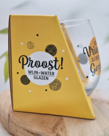 Waterglas - Lieve Vriendin - Proost!