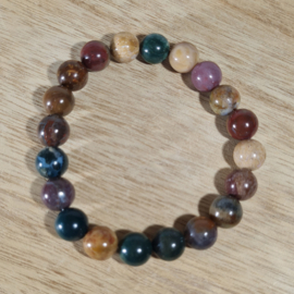 Edelsteen Armband Oceaan Jaspis Kogelarmband 10 mm