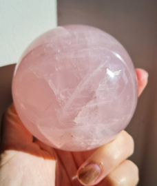 Rozenkwarts - Edelsteen bol - no.3 - 8 cm