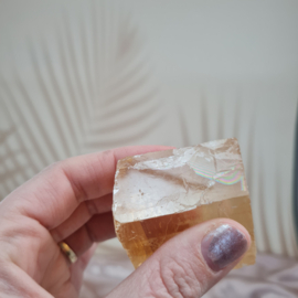 Honey Calcite - Raw Crystal - 5 cm