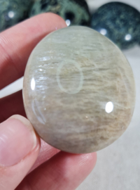 Groene Maansteen Edelsteen Palmsteen - no.08 - 4,5 cm