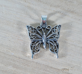 Hanger Vlinder Zilver