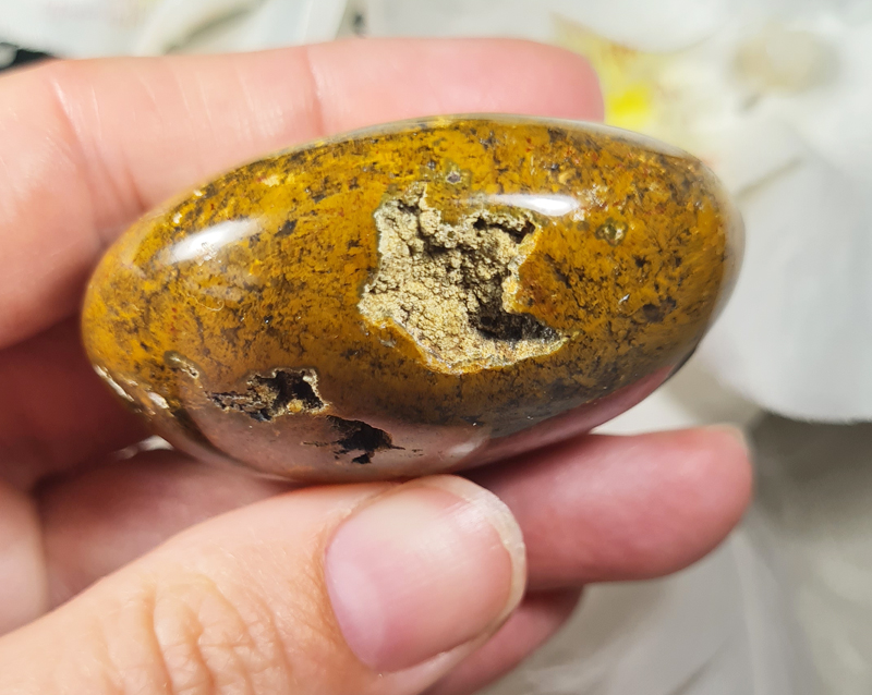 Oceaan Jaspis Groen Handsteen no.10 Edelsteen