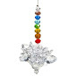 Raamhanger - Feng Shui lotus met chakra ketting