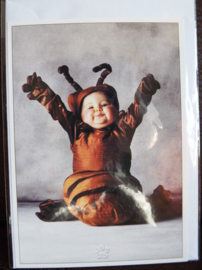 Postkaart met envelop - Rups - Baby - 10,5 x 15 cm