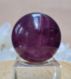 Fluoriet Paars Edelsteen Bol - 4,6cm