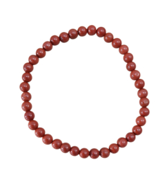 Edelsteen Armband Rode Jaspis 4mm