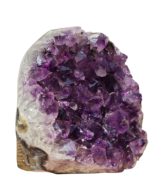 Amethist Edelsteen Sculptuur - no.7 - gepolijst - AA kwaliteit - 7 cm