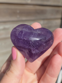 Amethist Edelsteen Hart div. soorten