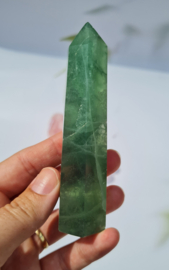 Fluoriet - Punt - Groen - No.4 - 10,5 cm