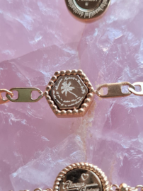 Armband - Palmboom - goudkleur