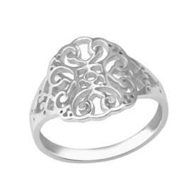 Ring Mandala 925 Sterling Zilver - Maat 16