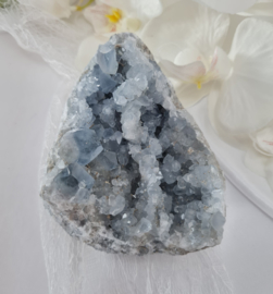 Celestien Cluster Geode - 10cm - Blauw