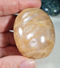 Maansteen Donker Microklien Handsteen no.6 - 5 cm