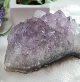 Amethyst Crystal Cluster 10 cm - light purple