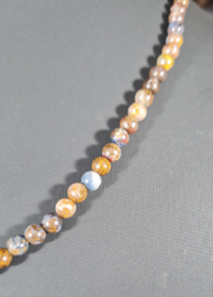 Edelsteen Ketting Pietersiet ronde kralen 4 mm - 45 cm