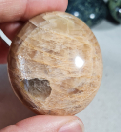 Maansteen Donker Microklien Handsteen no.5 - 5 cm