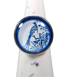 Ring Pauw Cabochon - Verstelbaar
