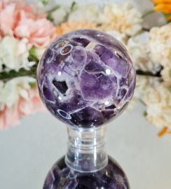 Chevron Amethist Edelsteen Bol no.8 - 7 cm