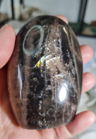 Zwarte Maansteen Edelsteen Sculptuur 8cm no.1