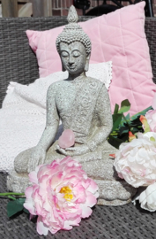 Statue - Buddha - Reach to the Earth - Stonegrey - 39 cm