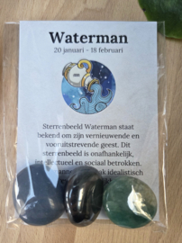 Waterman Sterrenbeeld Trommelstenen Cadeau set