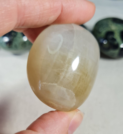 Groene Maansteen Edelsteen Palmsteen - no.09 - 4 cm