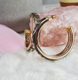 Oorbellen Summer Vibe Love Grijs 5 cm