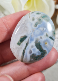 Mosagaat Platte Steen 3,5 cm no.8 Edelsteen