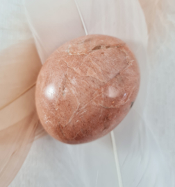 Roze maansteen - Handsteen - no.3 - 4,6 cm