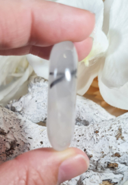 Toermalijn in Kwarts Platte Steen 4 cm no.3 Edelsteen