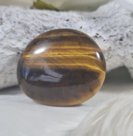 Tijgeroog Platte Steen no.6 - 3,5 cm Edelsteen