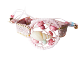 Armband Dreamcatcher Roze Ibiza