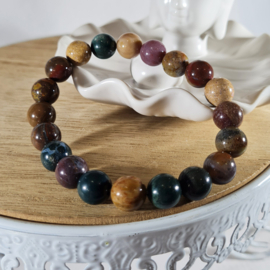 Edelsteen Armband Oceaan Jaspis Kogelarmband 10 mm