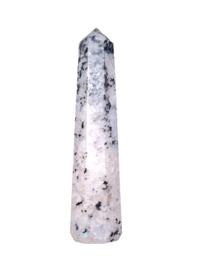 Regenboog maansteen - Obelisk - no.1 11,5 cm