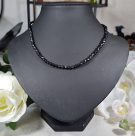 Edelsteen Ketting Regenboog Obsidiaan facet kraal 4 mm - 45 cm