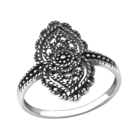 Ring Antiek (M) 925 Sterling Zilver - Maat 18