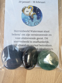 Waterman Sterrenbeeld Trommelstenen Cadeau set