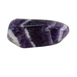 Chevron Amethist - trommelsteen - no.3