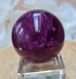Fluoriet Paars Edelsteen Bol - 4,6cm