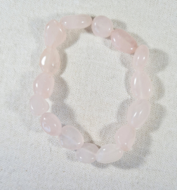Edelsteen Armband Rozenkwarts Trommelsteen 10-12 mm