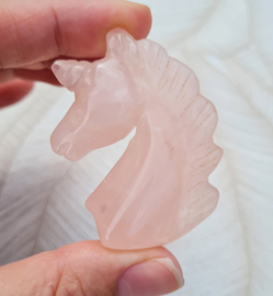 Eenhoorn Rozenkwarts Edelsteen