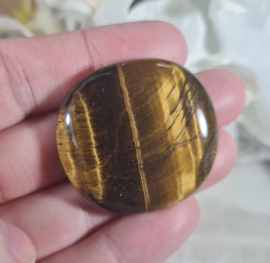 Tijgeroog Platte Steen no.3 - 3,5 cm Edelsteen