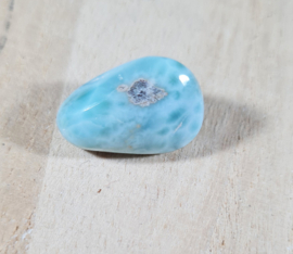 Larimar Trommelsteen - no.4 - 2 cm