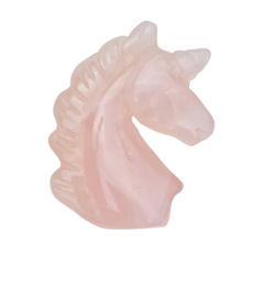 Eenhoorn Rozenkwarts Edelsteen
