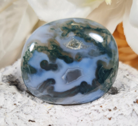 Mosagaat Platte Steen 3,5 cm no.4 Edelsteen