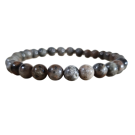 Edelsteen Armband Syeniet - Yooperlite Kogelarmband 6 mm