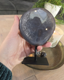 Agaat Edelsteen Geode op standaard Eindstuk